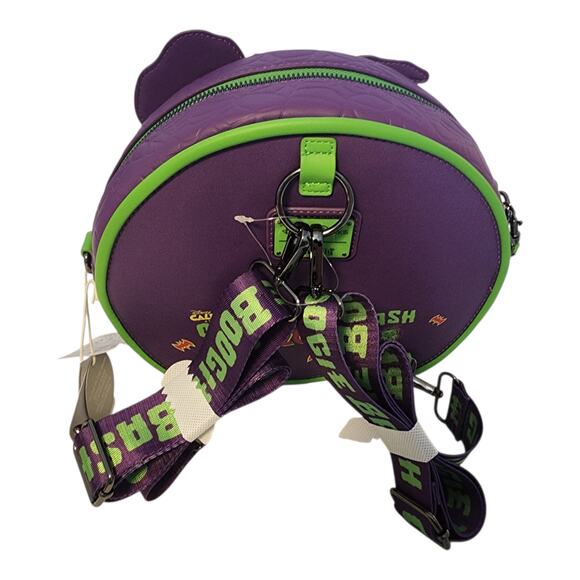 Disney Oogie Boogie Bash 2025 Loungefly Convertible Crossbody Bag Green Purple main image 8